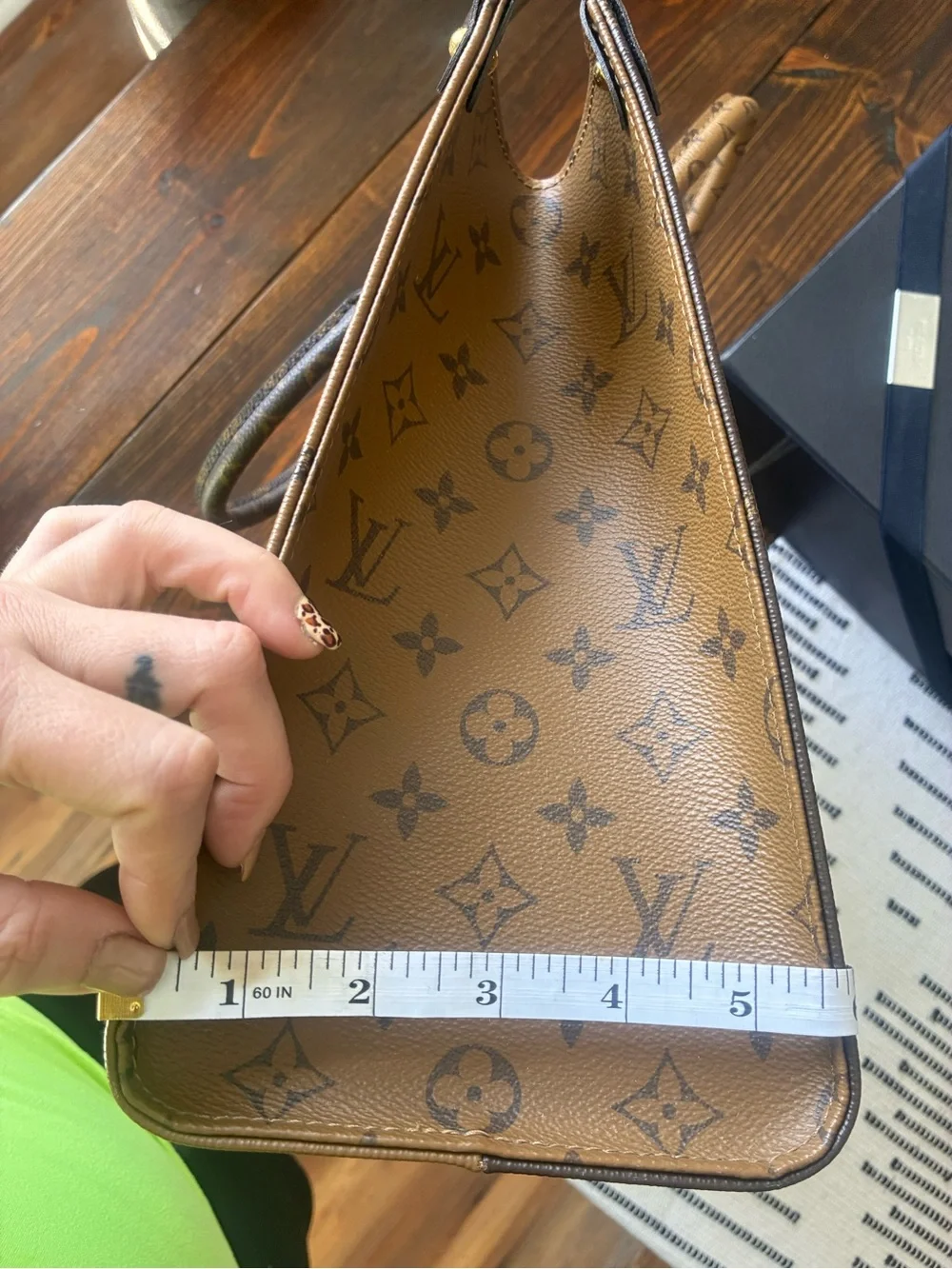 Louis Vuitton Monogram Giant Pattern Tote in Brown